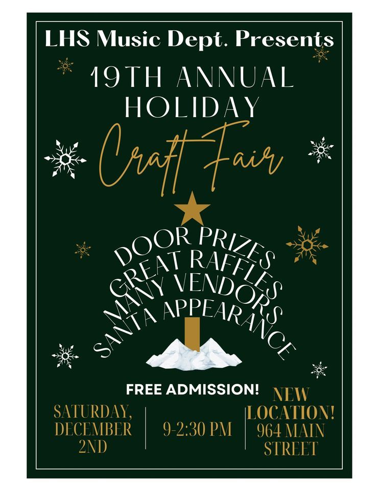 19th Annual Holiday Craft Fair , Leicester High School, 2 December 2023