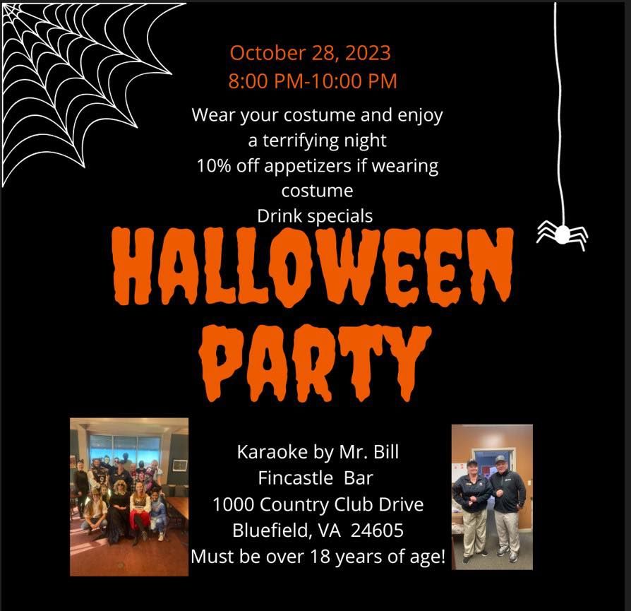 Halloween Party, Fincastle Bluefield Va, 28 October 2023 AllEvents.in
