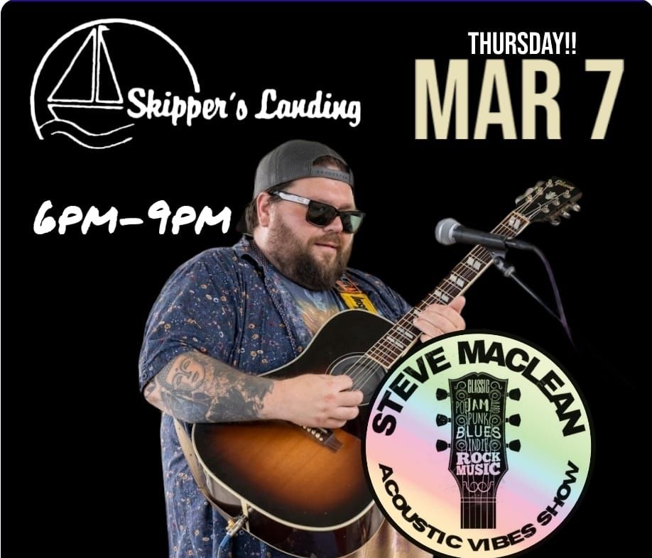 Steve maclean acoustic vibes , Skipper's Landing Restaurant & Marina