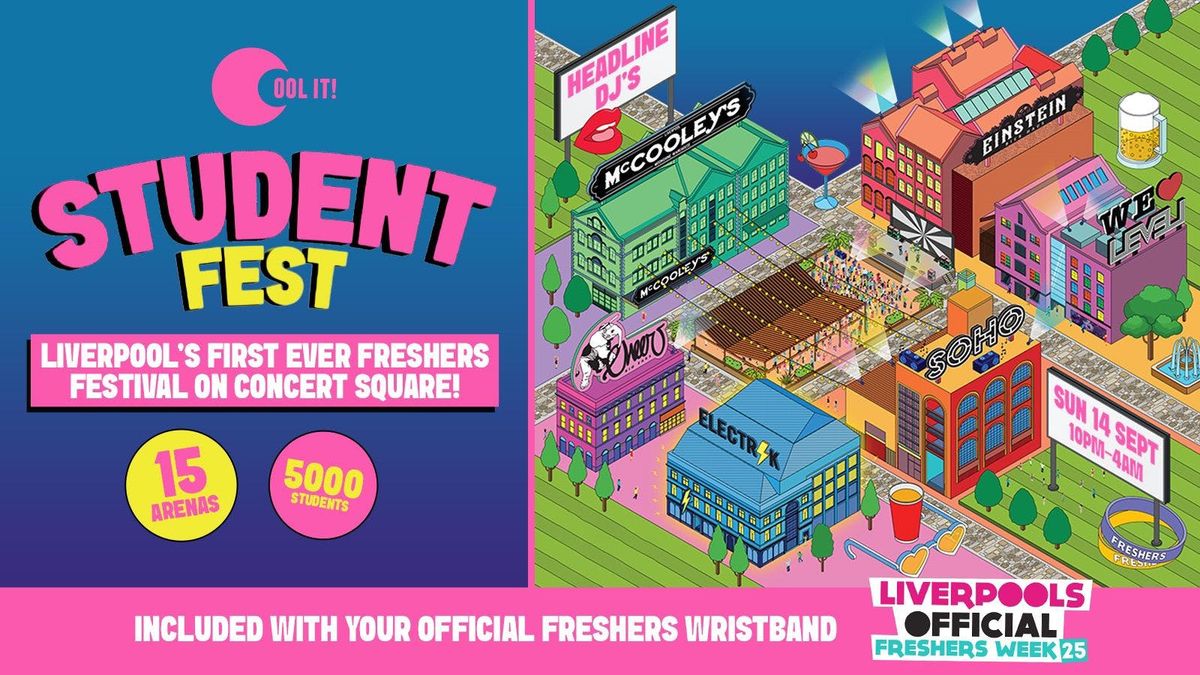 STUDENT FEST 2025 🪩🎉🥳🎈🎆 〰️FRESHERS SUNDAY FESTIVAL 〰️ 5000 STUDENTS // 15 ARENAS // HEADLINE DJ'S 🎶🎧 , 14 September