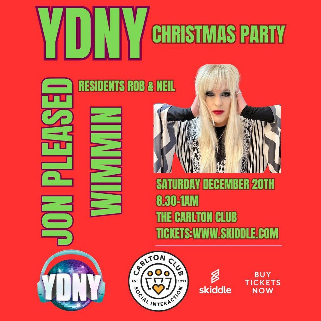 YDNY Christmas Party with Jon Pleased Wimmin, 20 December | Event in Manchester | AllEvents