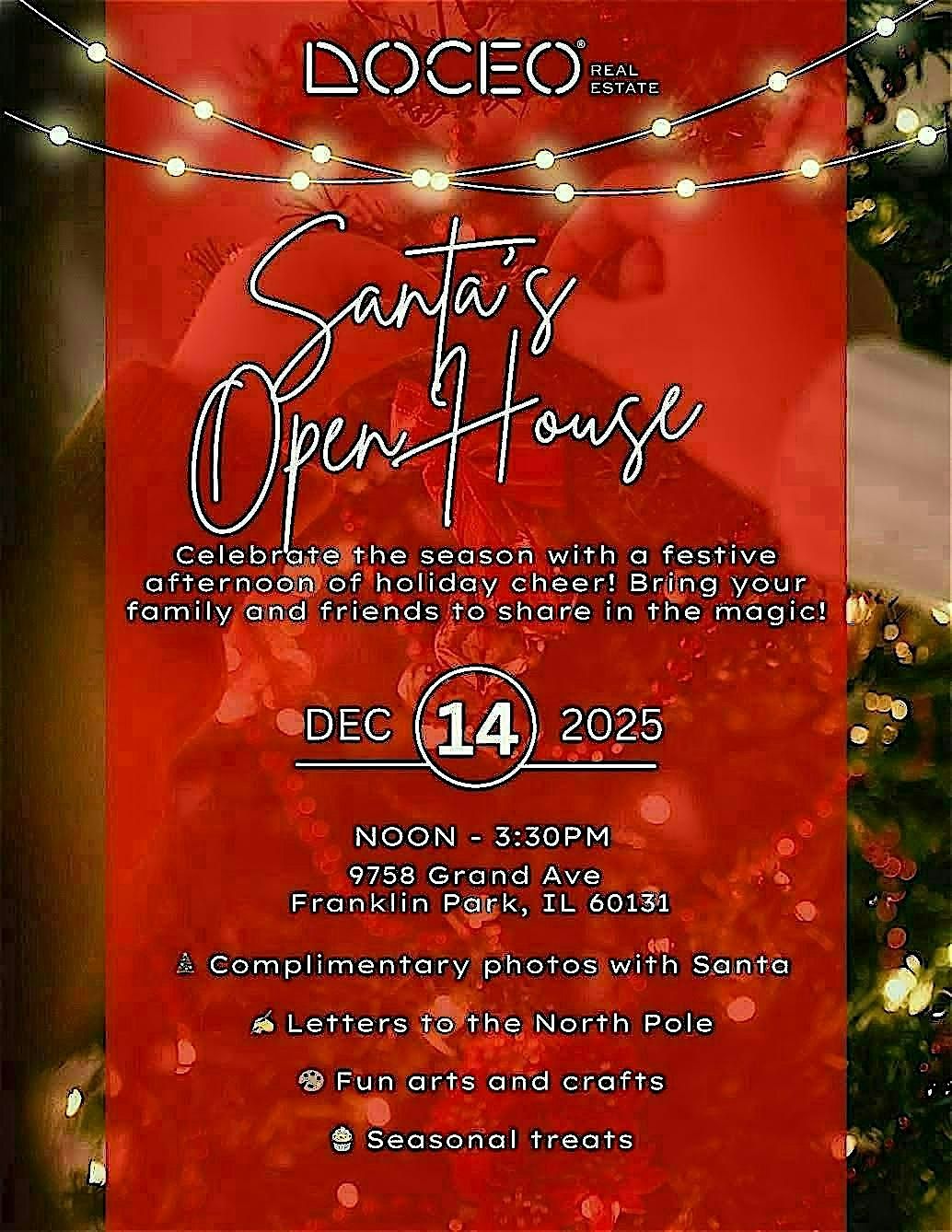 Santa's Open House, 14 December | Event in Franklin Park | AllEvents