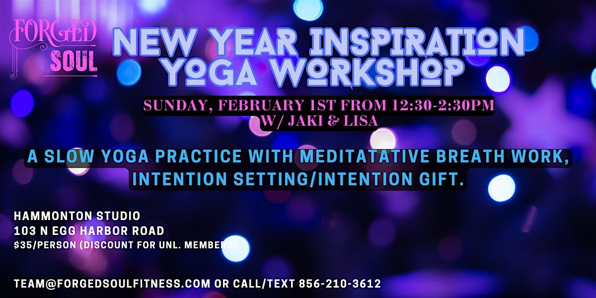 New Year Inspiration Yoga Workshop, 1 February | Event in Hammonton | AllEvents
