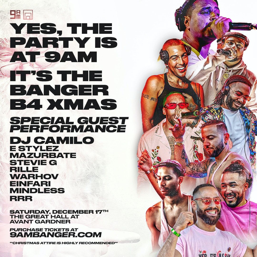 The 9AM Banger - Christmas at 9am at Brooklyn Paramount, 13 December | Event in Brooklyn | AllEvents