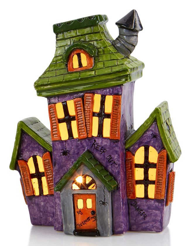 Haunted House Light Up Ceramic Wine Design Fayetteville NC