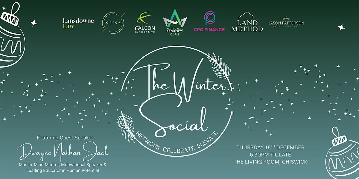 The Winter Social with Guest Speaker Dwayne Nathan Jack, 18 December | Event in London | AllEvents