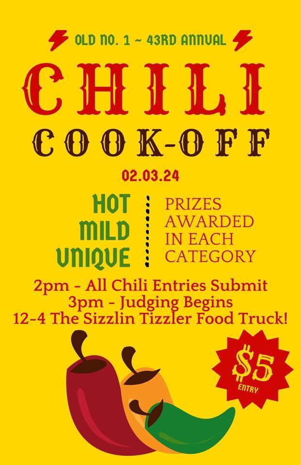 43rd Annual Chili Cook Off! , 1200 Maine St, Windsor, IL, February 3