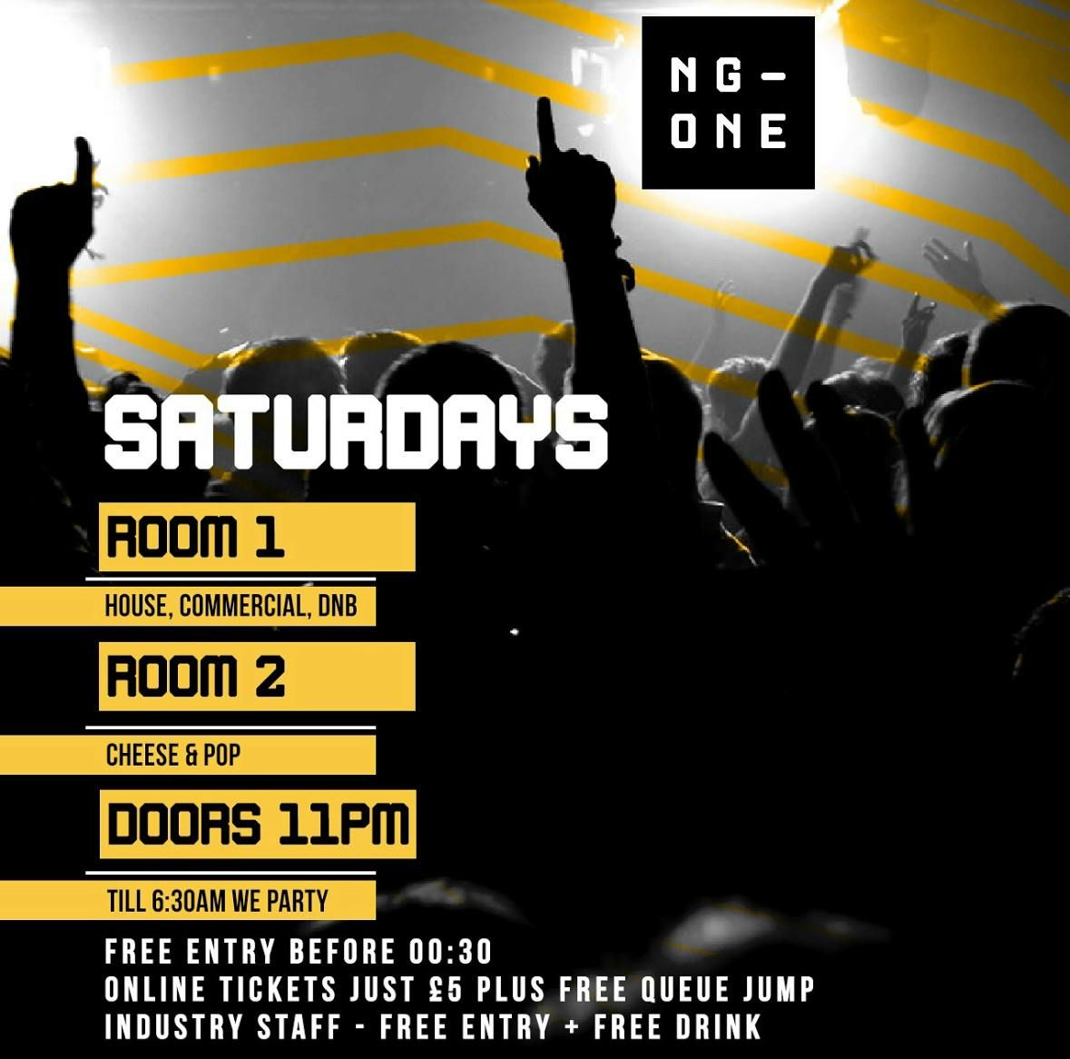 NG-ONE SATURDAYS , 28 June | Event in Nottingham | AllEvents