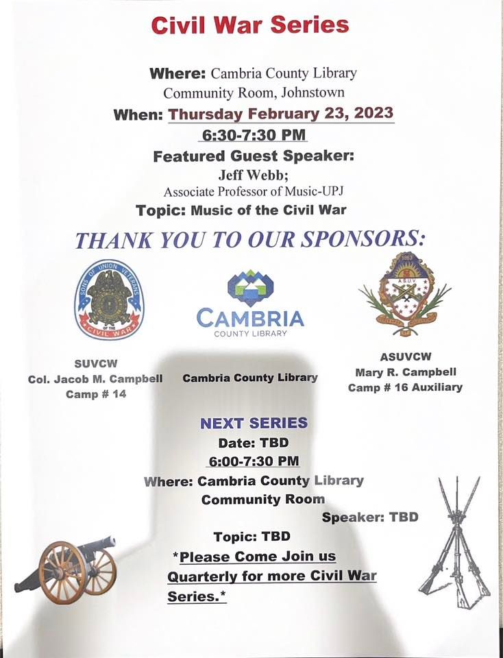 Civil war seriesMusic of the Civil War, Cambria County Library