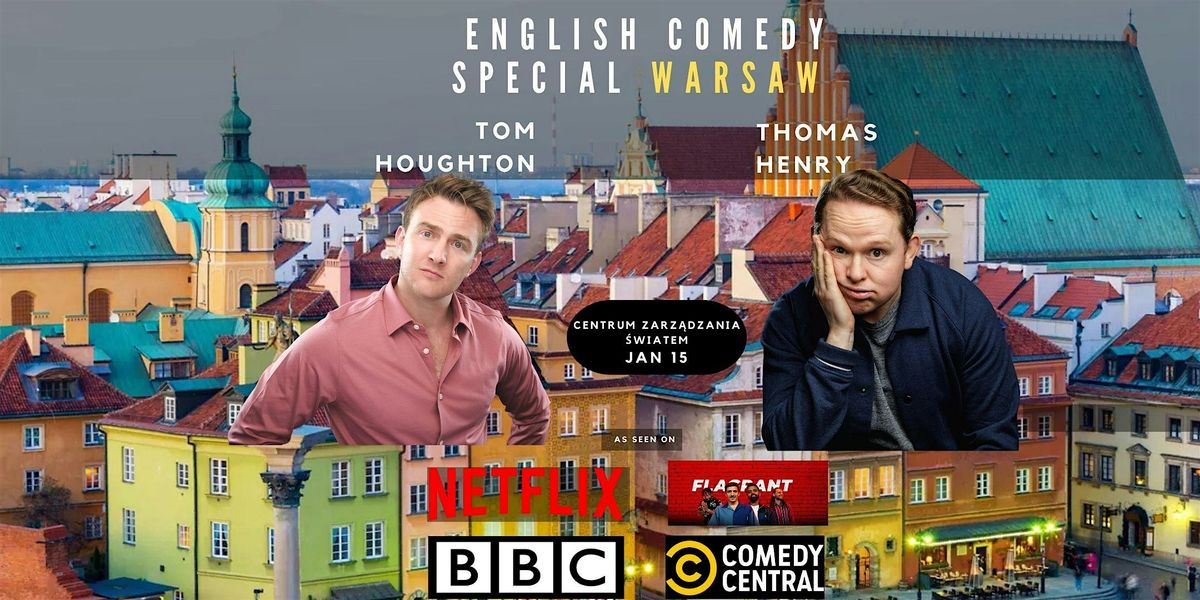 ENGLISH COMEDY SPECIAL - Thomas Henry + Tom Houghton LIVE IN WARSAW, 15 January | Event in Warszawa | AllEvents