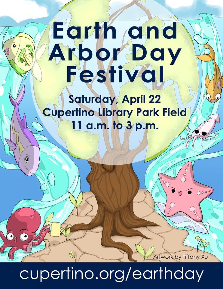 Cupertino Earth and Arbor Day Festival 2023, Cupertino Library, April