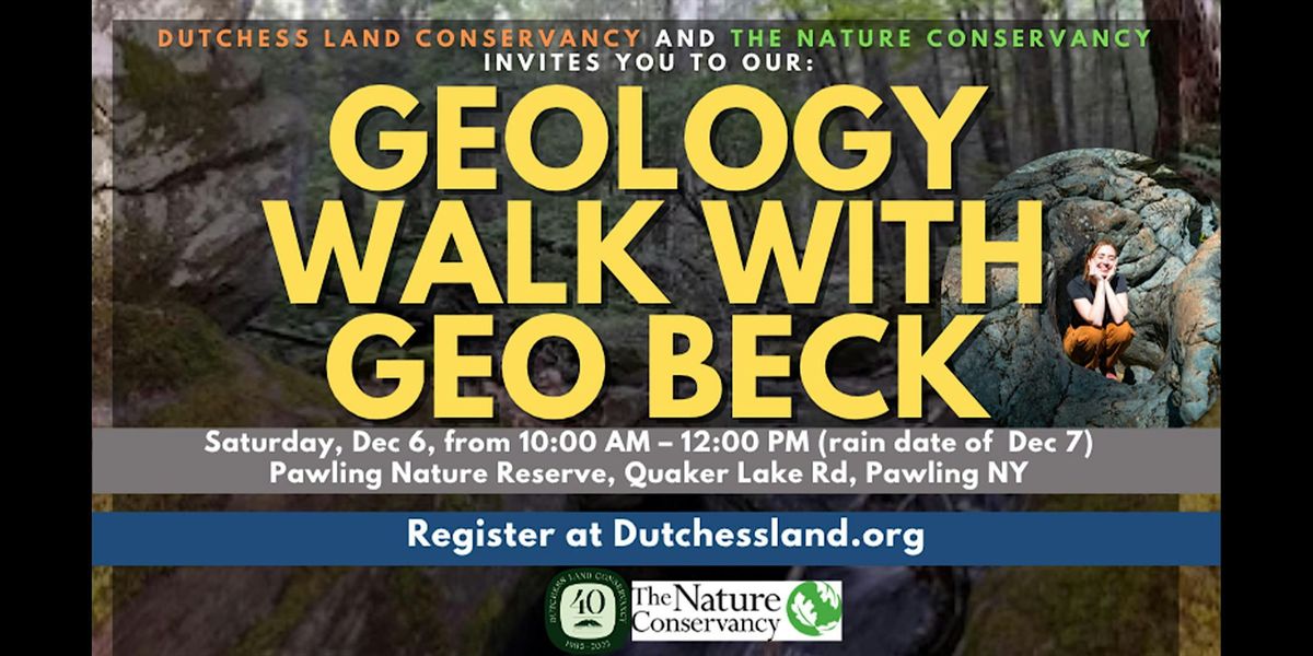 Geology Walk at Pawling Nature Reserve with Geo Beck, 6 December | Event in Pawling | AllEvents