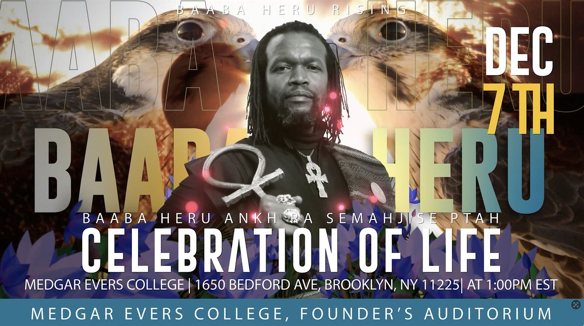 BAABA HERU Celebration of Life, 7 December | Event in Brooklyn | AllEvents