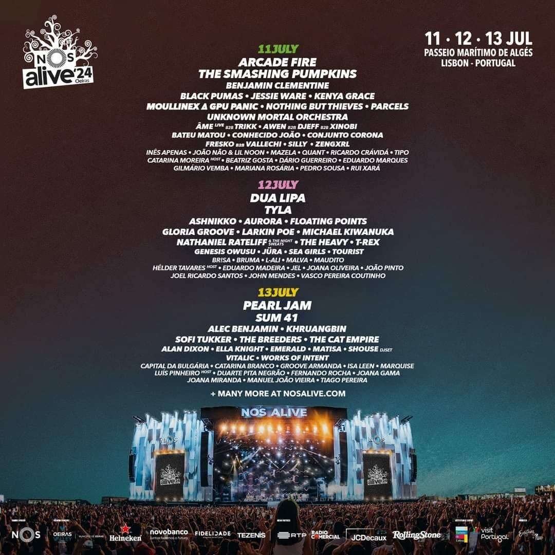 Festival NOS Alive 2026 - 2-Day Pass (9 & 11 Jul) Tickets, 9 July | Event in Oeiras | AllEvents