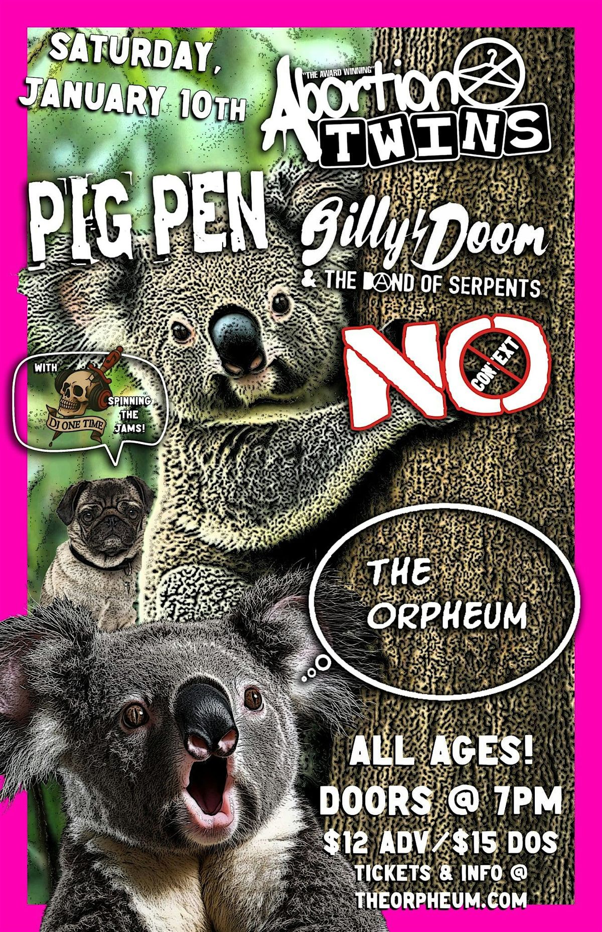 Abortion Twins, 10 January | Event in Tampa | AllEvents