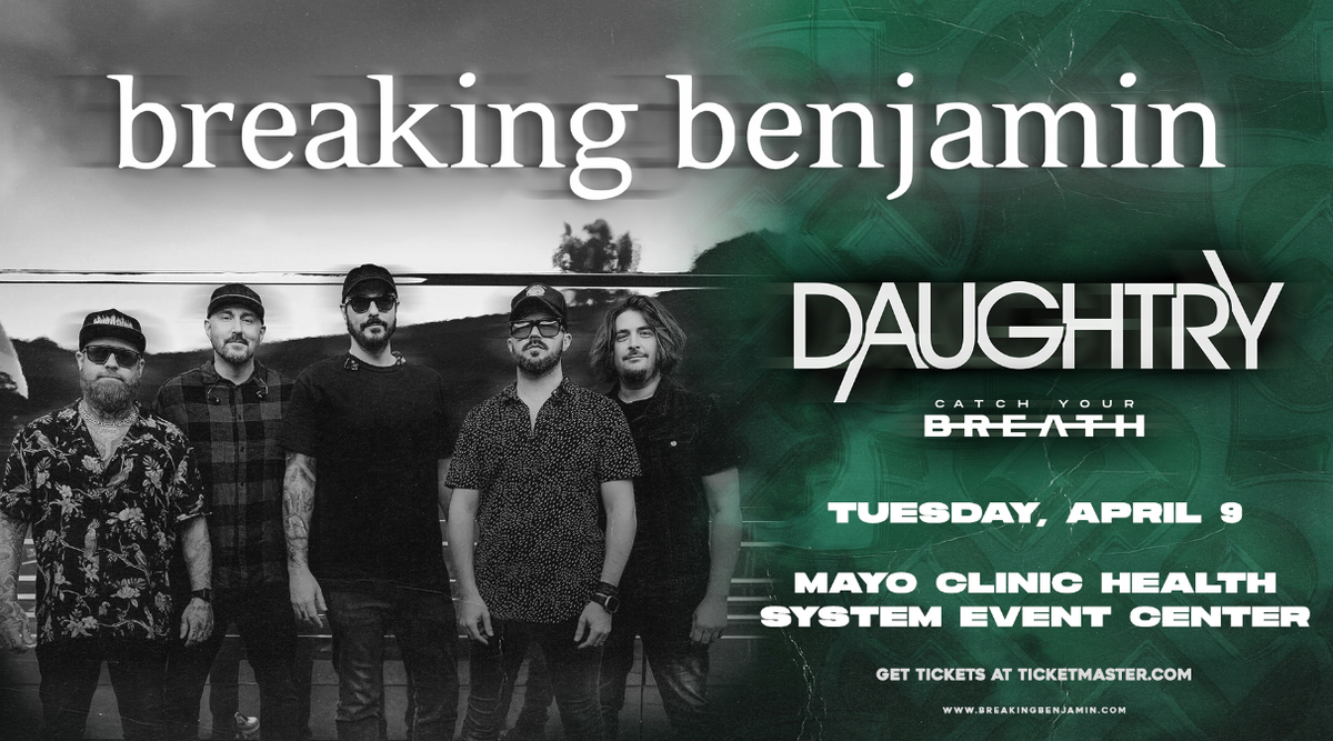 Breaking Benjamin at Saratoga Performing Arts Center, 23 May | Event in Saratoga Springs | AllEvents