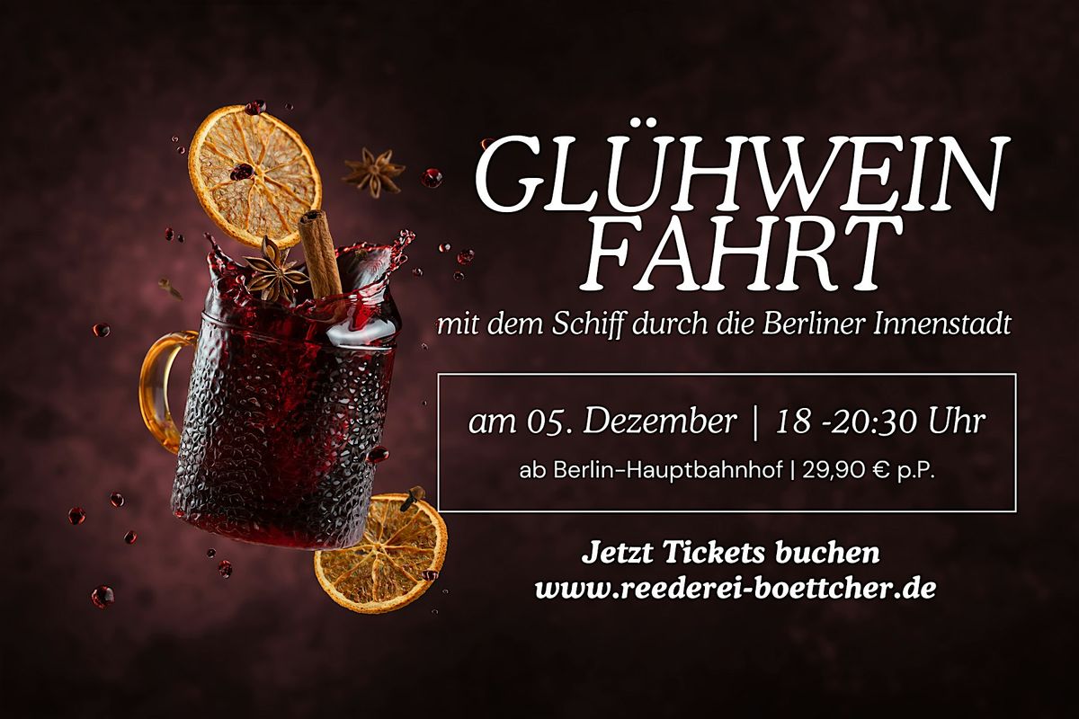 Glühweinfahrt in Berlin auf der Spree, 5 December | Event in Berlin | AllEvents