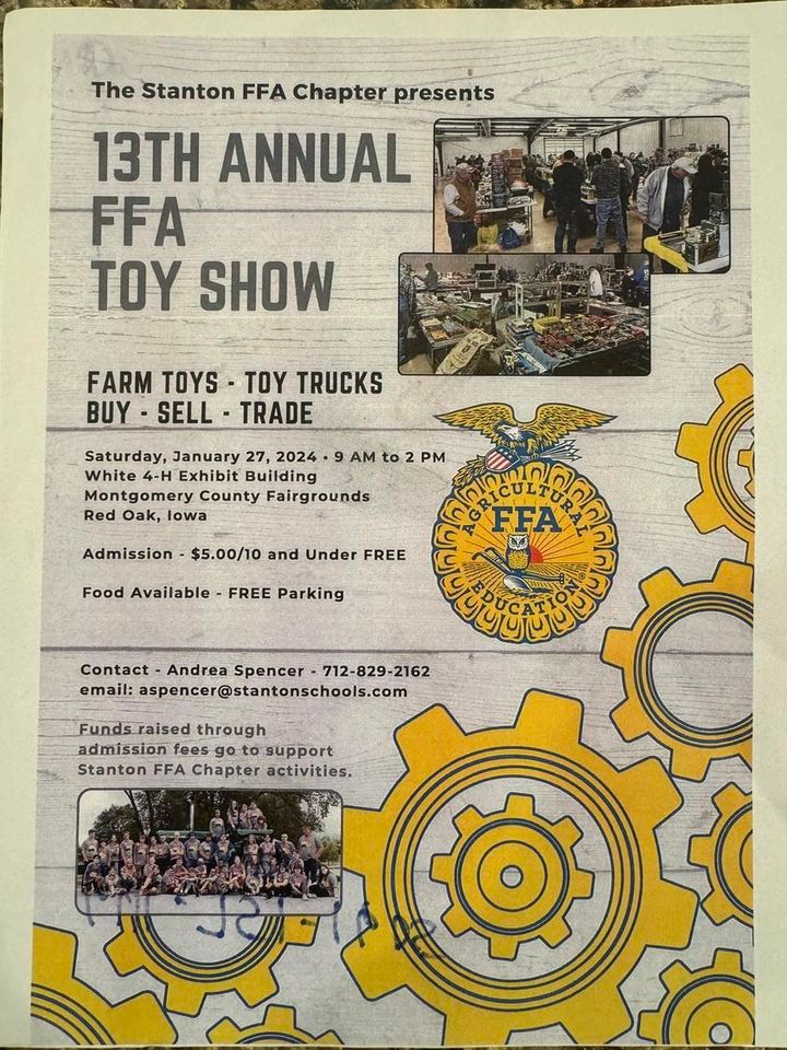 13th Annual Stanton FFA Toy Show Red Oak, Iowa, Montgomery County
