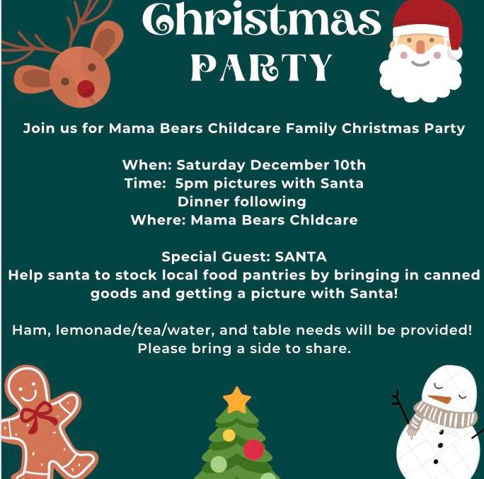 Annual Christmas Party!, Mama Bears Childcare, Tipton, December 10 2022