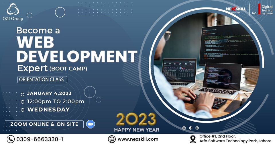 Become a Web Development Course 2023 , NeXskill - Be Productive, Lahore