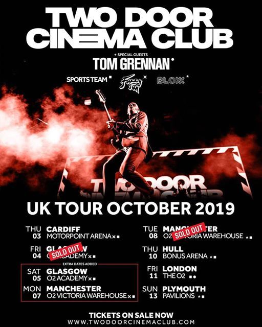 Sports Team Plymouth W Two Door Cinema Club At Plymouth