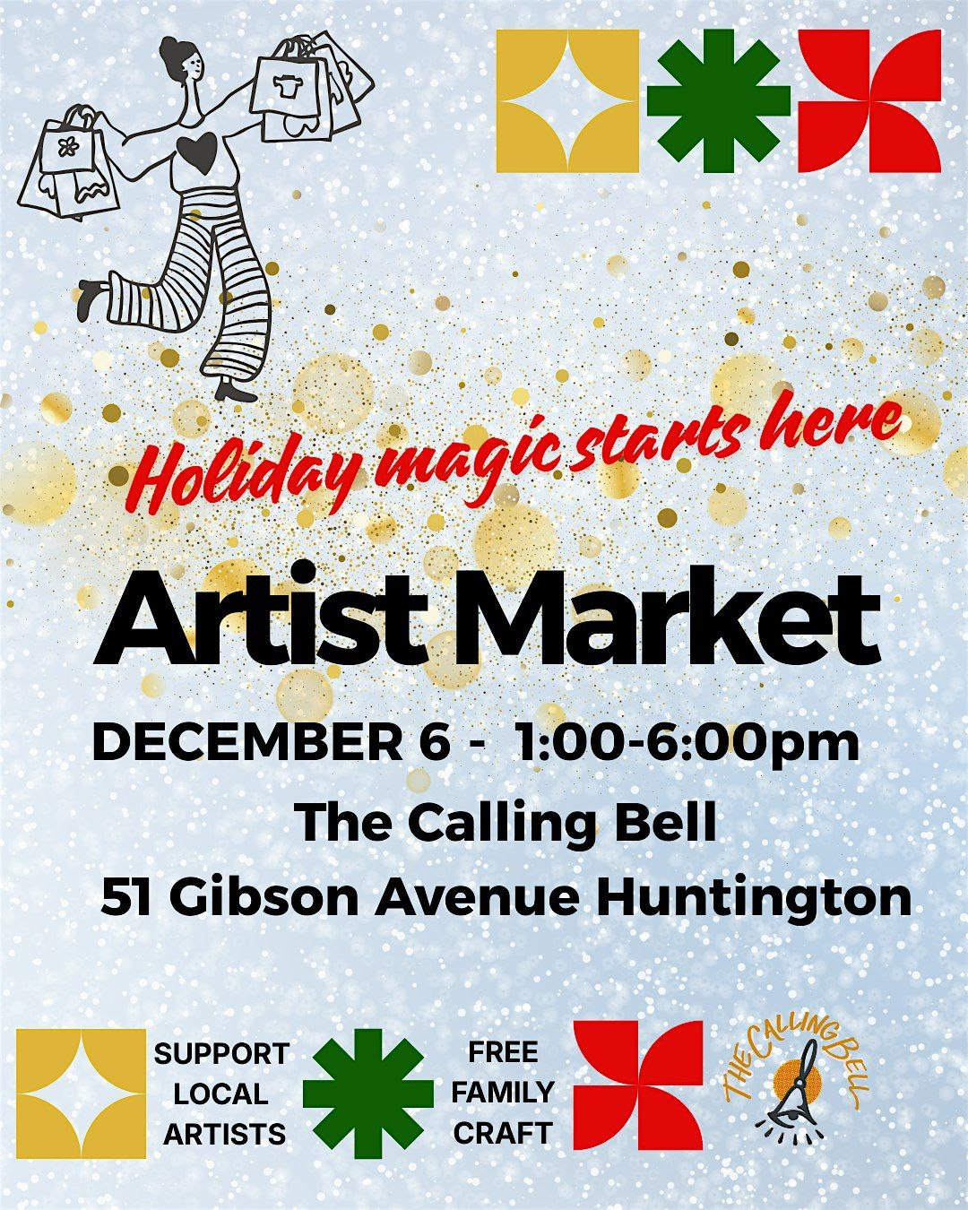 Holiday Artist Market and Crafting Event, 6 December | Event in Huntington | AllEvents