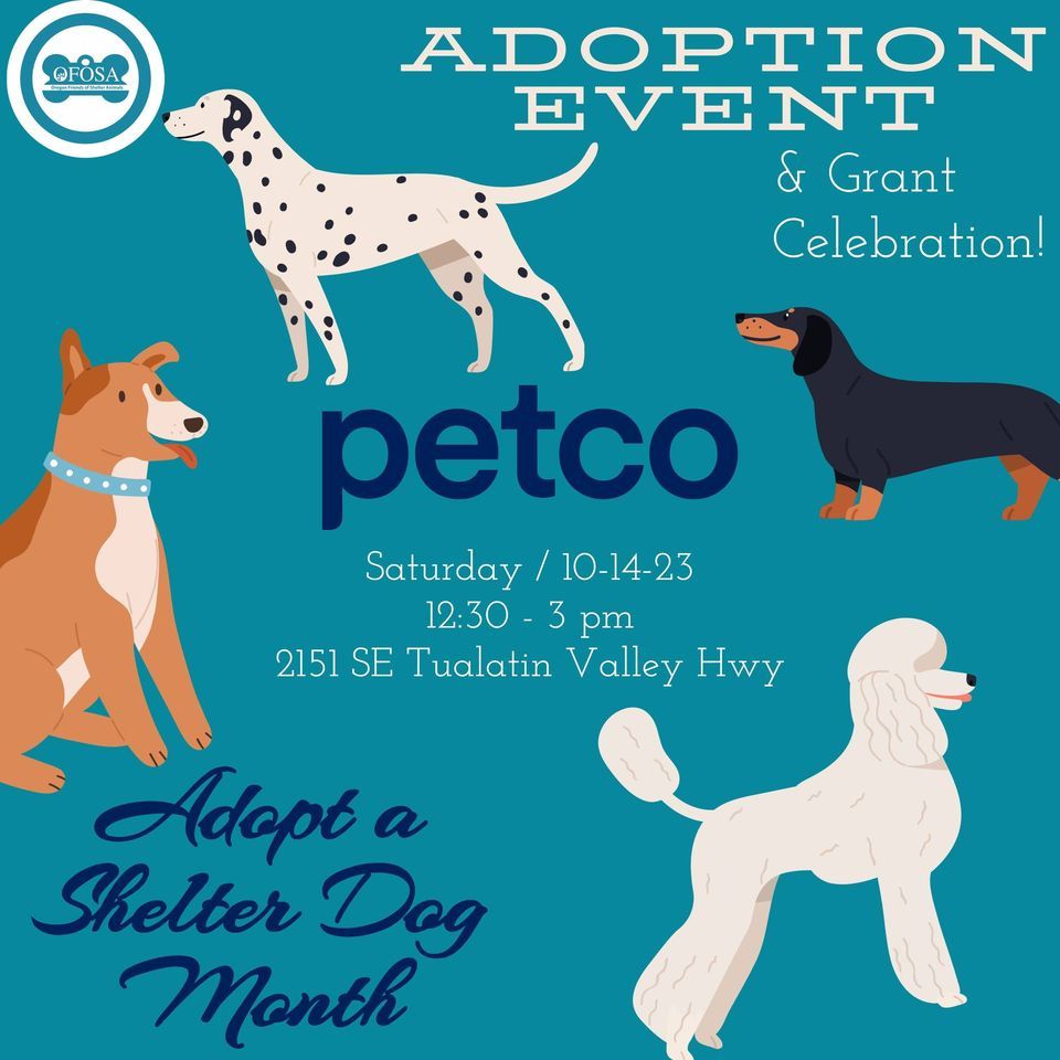 Adoption Event & Grant Celebration Petco, Petco (Hillsboro), October 14 2023 AllEvents.in