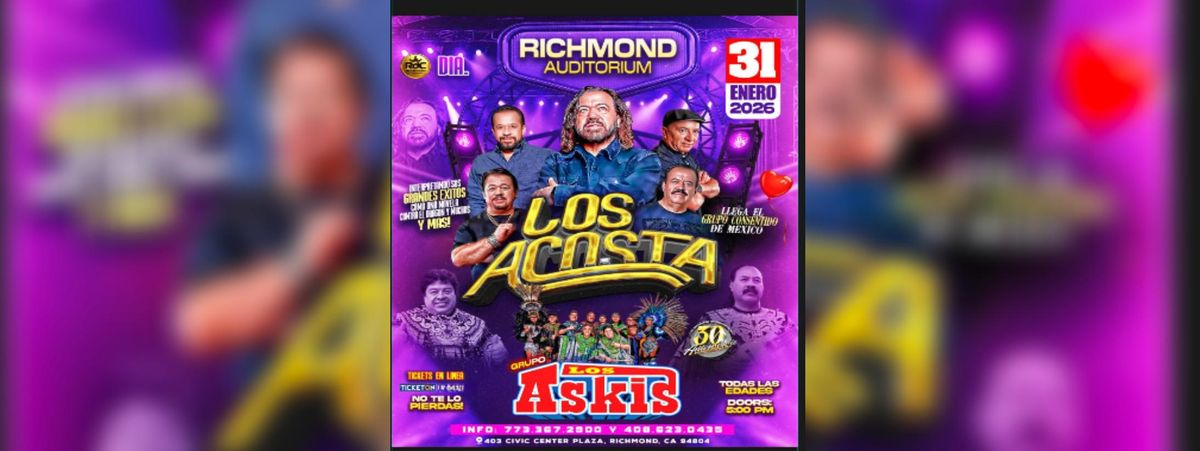 LOS ACOSTA & GRUPO LOS ASKIS , 31 January | Event in Richmond | AllEvents