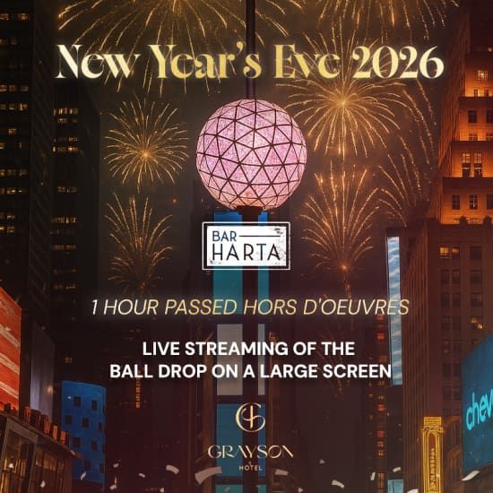 #1 Best Priced New Year's Eve 2026 in Heart of Times Square at Bar Harta, 31 December | Event in Manhattan