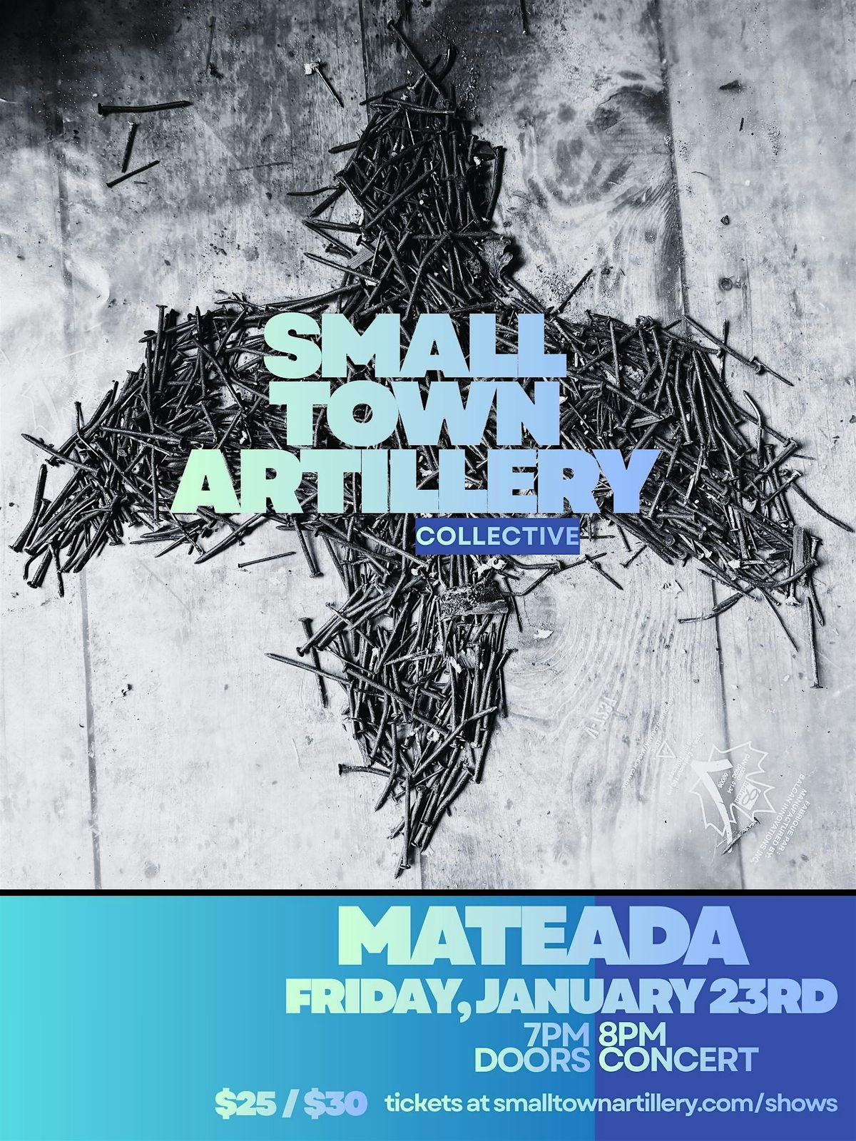 Small Town Artillery Collective x Mateada, 29 December | Event in Salt Spring Island | AllEvents