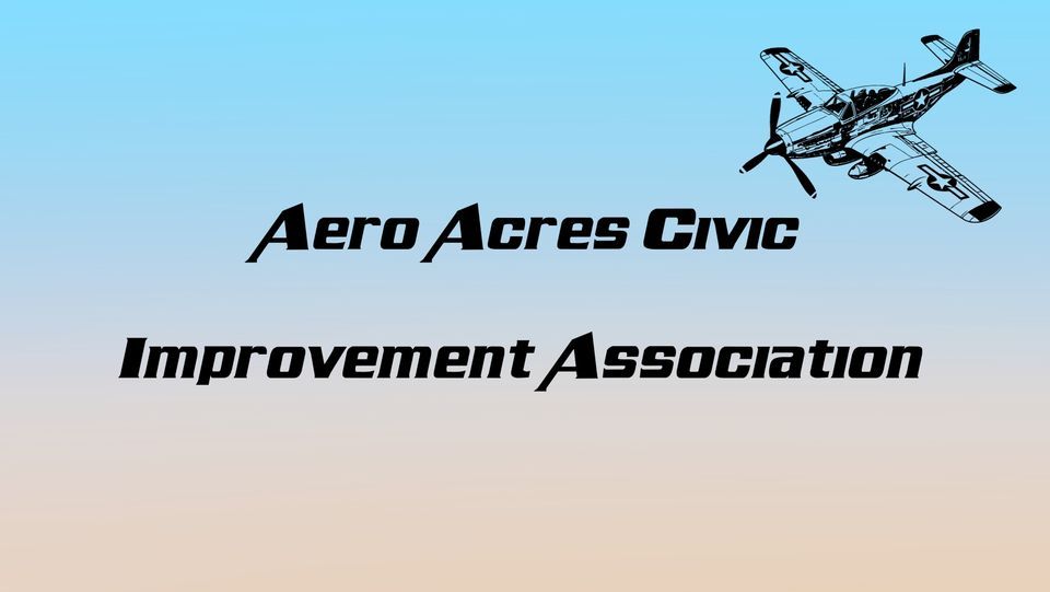 Aero Acres Civic Improvement Association Meeting, Online event, Middle