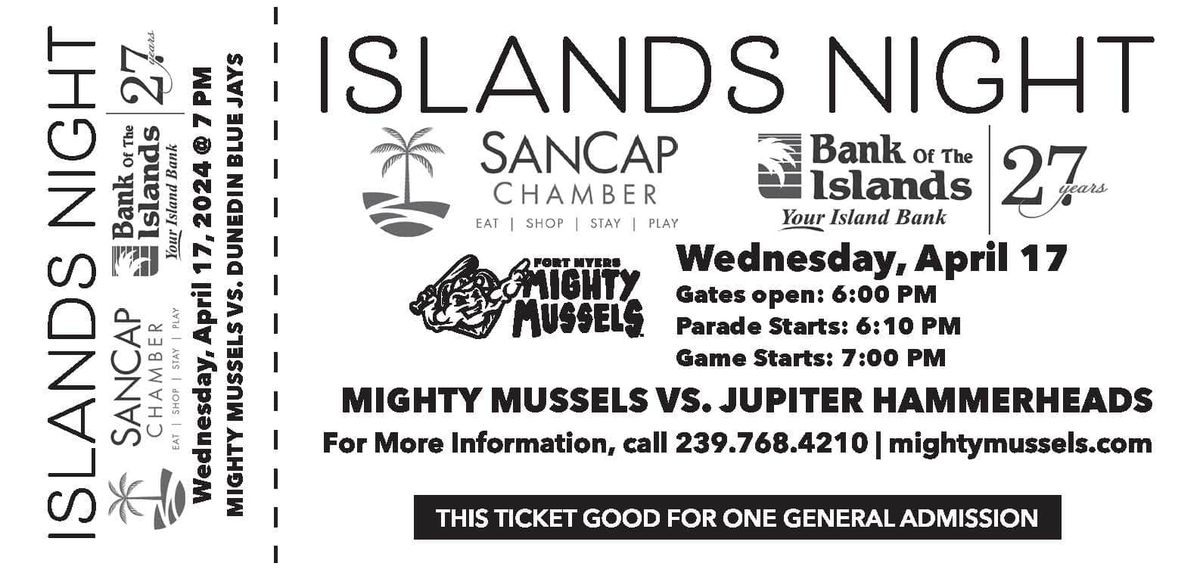 Fort Myers Mighty Mussels at Jupiter Hammerheads at Roger Dean Stadium, 7 April | Event in Jupiter | AllEvents