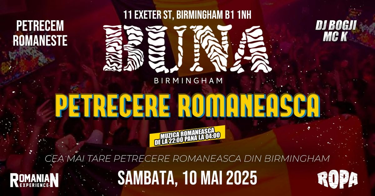 Petrecere Românească - Birmingham (BUNA CLUB) | Event in Birmingham | AllEvents