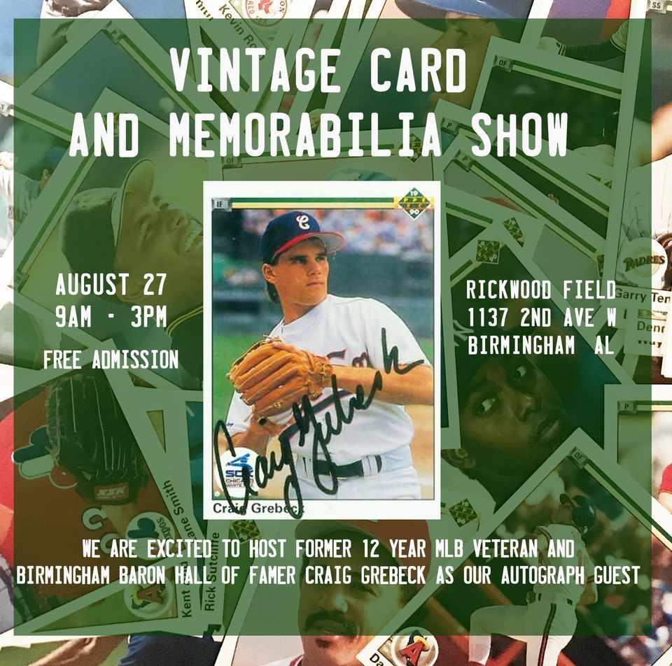 Vintage Sports Card and Memorabilia Show, Rickwood Field, Birmingham