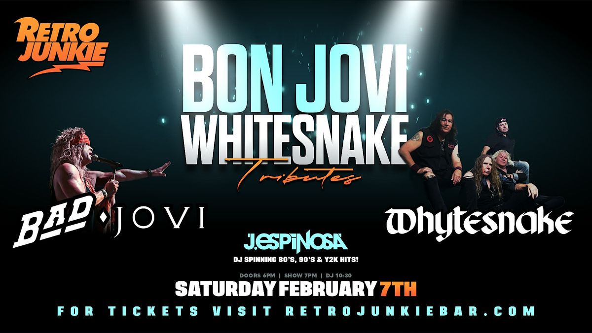 BAD JOVI (Bon Jovi/Bad Company Tributes) & WHYTESNAKE (Whitesnake Tribute), 7 February | Event in Walnut Creek