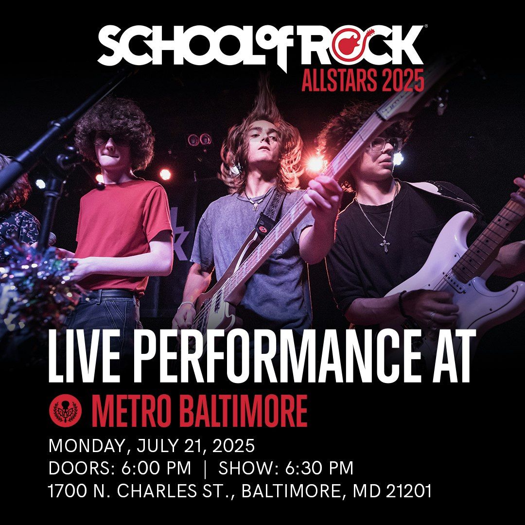 School Of Rock All Stars, 25 July | Event in Philadelphia | AllEvents