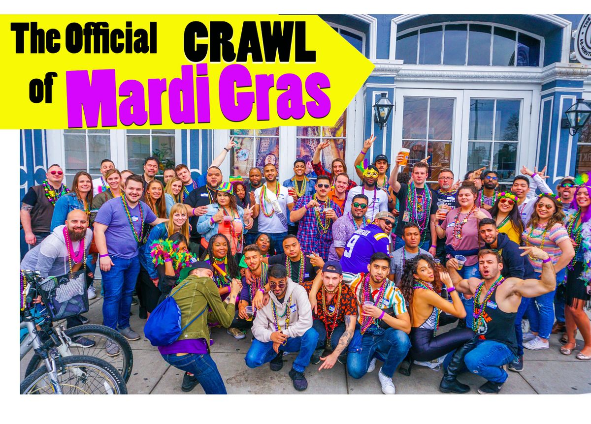 The Official Crawl Of Mardi Gras 2022 Bourbon Street Bar Crawl New Orleans February 2 To February 22 Allevents In Nola Events 2022