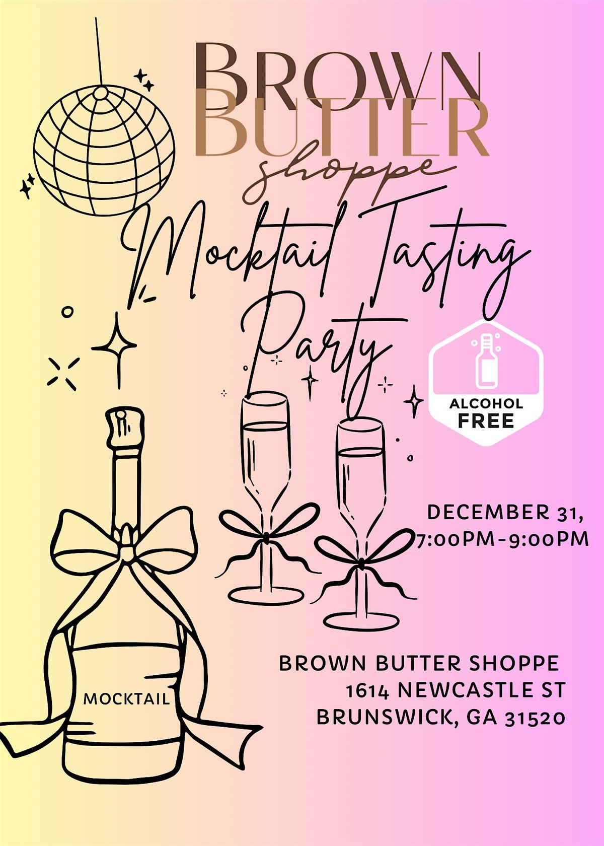 NYE Mocktail Tasting, 31 December | Event in Brunswick | AllEvents