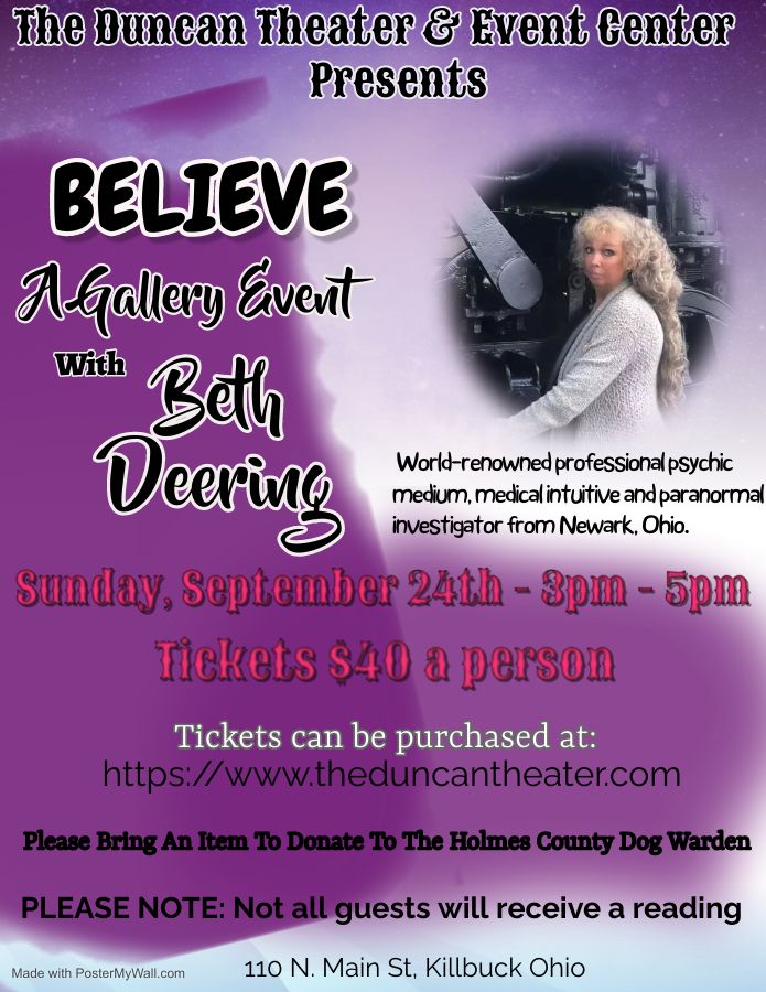 Believe - A Gallery Event with Beth Deering, The Duncan Theater & Event ...