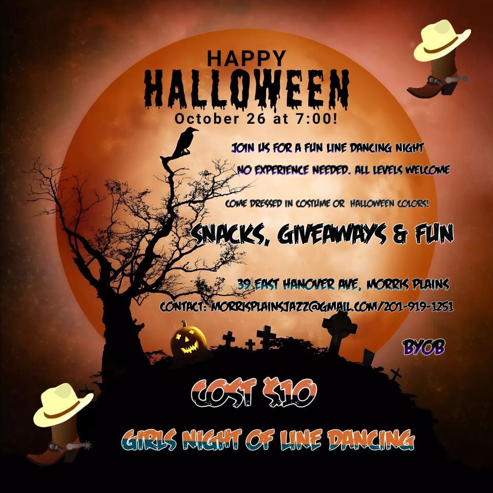 Country Line Halloween Style!, Morris Plains Jazzercise, October 26