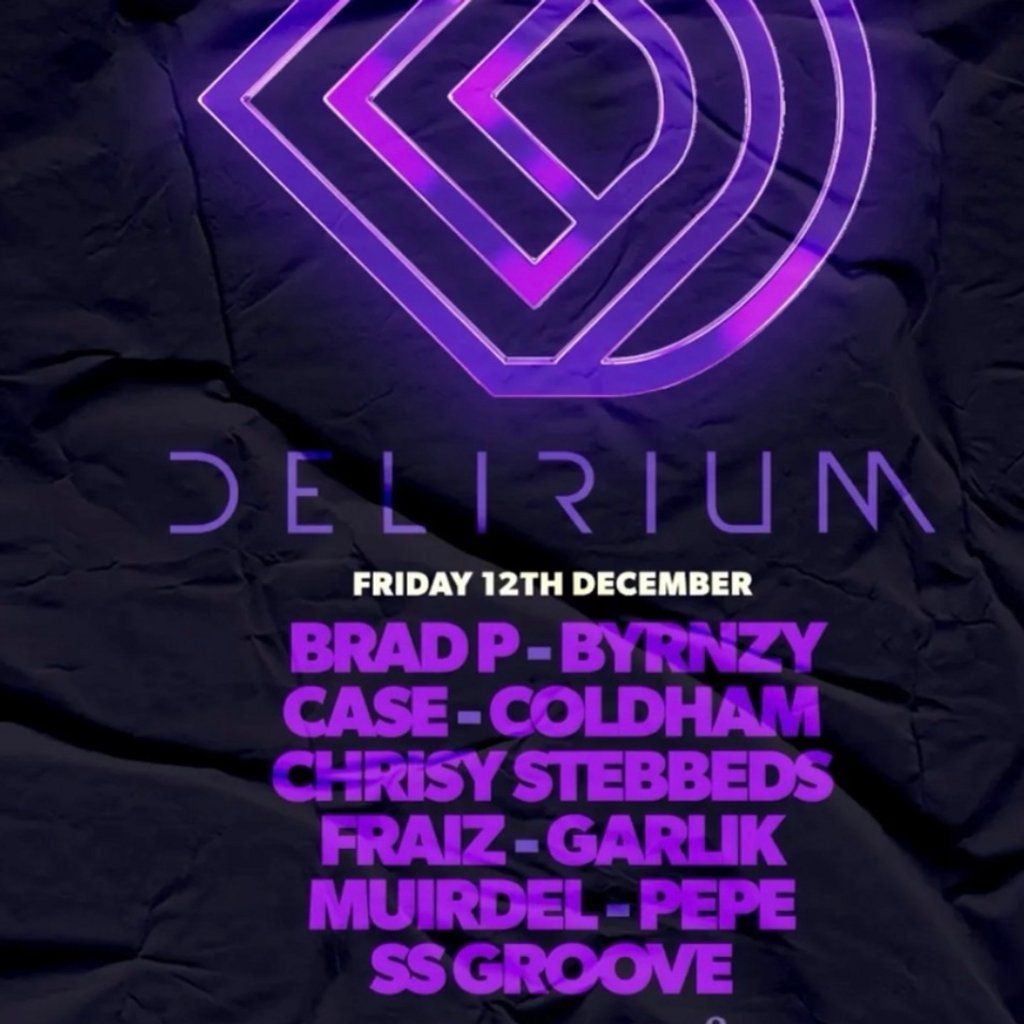 Delirium X Sunrooms2, 12 December | Event in Southend-on-Sea | AllEvents