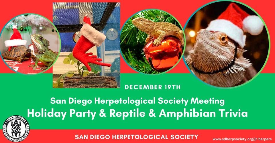 San Diego Herpetological Society Meeting!, Balboa Park Room 104, Lemon