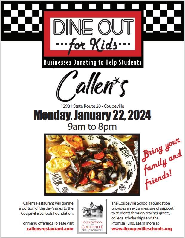 Callens Dine Out 4 Kids, Callen's Restaurant and Coffee, Coupeville