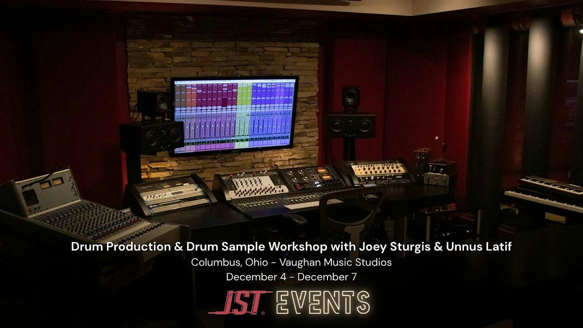 Drum Production & Drum Sample Workshop with Joey Sturgis & Unnus Latif, 5 December | Event in Upper Arlington
