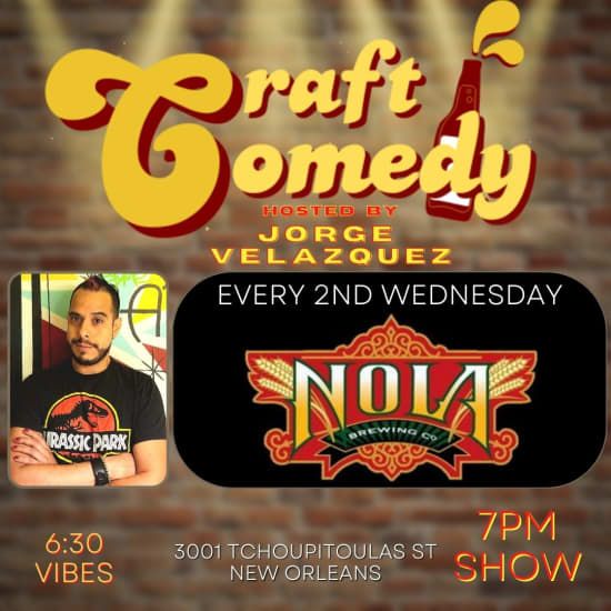 Laughs & Drafts at Nola Brewery | Event in Harvey | AllEvents