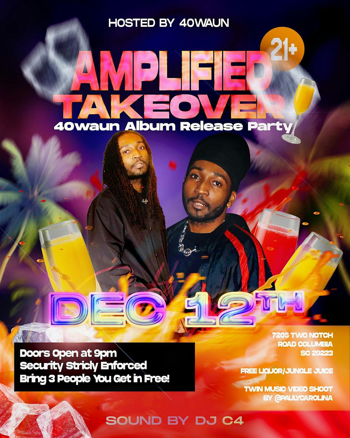 AMPLIFIED TAKEOVER, 12 December | Event in Columbia | AllEvents