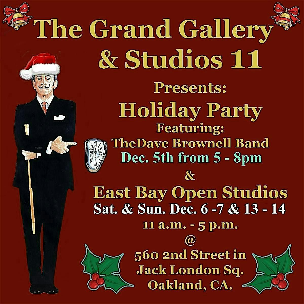 The Grand Gallery and Studios 11 presents Dec 5th Holiday Party & EBOS, 5 December | Event in Oakland
