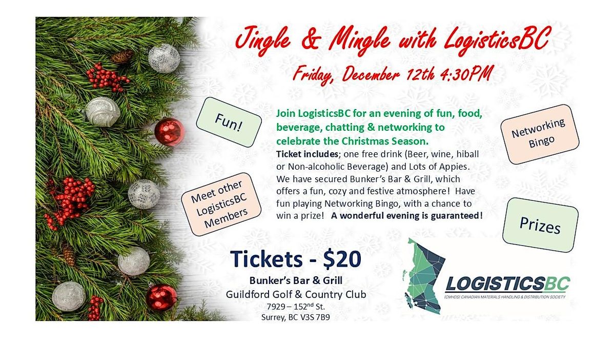 Jingle & Mingle With LogisticsBC, 12 December | Event in Surrey | AllEvents