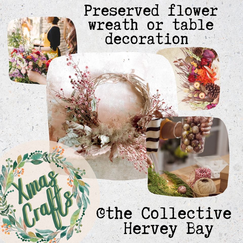 Preserved Flower Wreath Arrangement The Collective Hervey Bay
