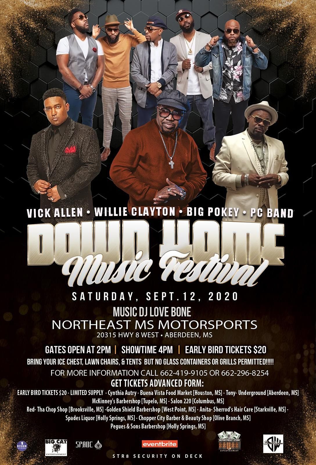 DOWN HOME MUSIC FESTIVAL, NORTHEAST MS MOTORSPORTS, Aberdeen, September